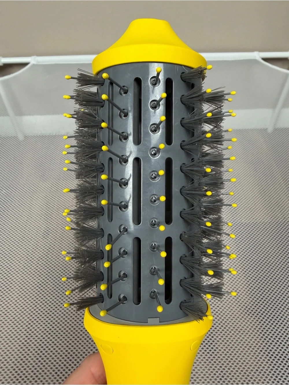 Drybar The Double Shot Oval Blow-Dryer Brush | Yellow Hot Hair Styler Tool EUC